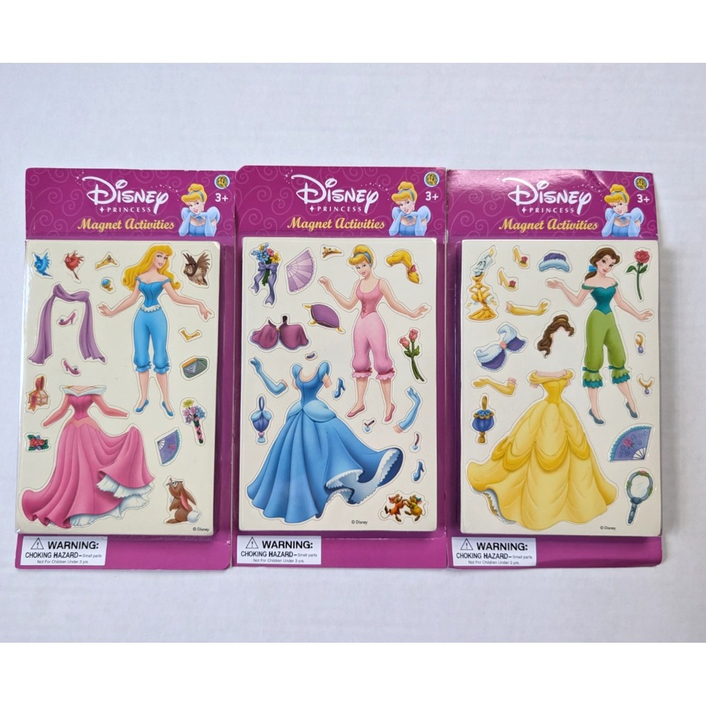 Disney Princess Magnet‎ Activities Cinderella Belle Aurora Sandylion Dress Up